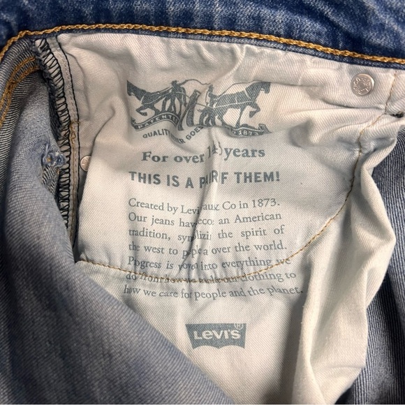 LEVI'S 505 straight leg faded men’s jeans size 38 30 - Picture 7 of 9